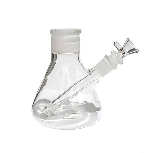 Clear Glass Water Pipe Base Female Joint 15cm