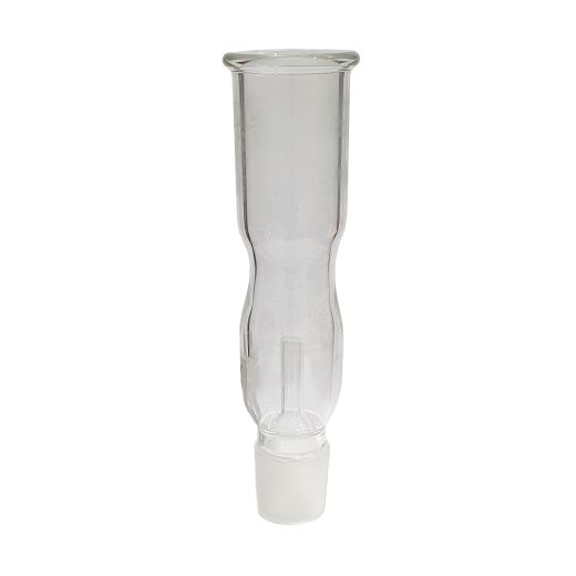 Clear Glass Water Pipe Male Joint 18cm