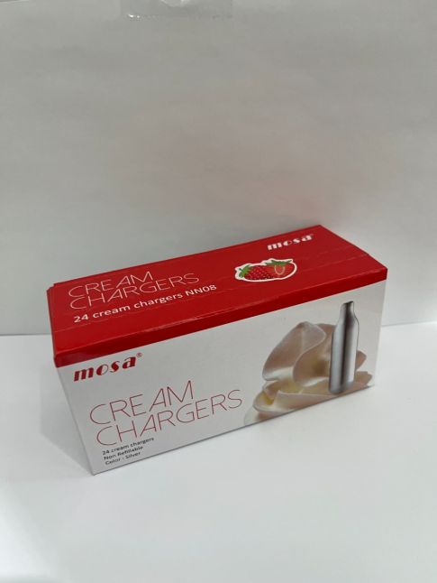 Flavoured Dessert Tool Cream Chargers 24pk - Strawberry