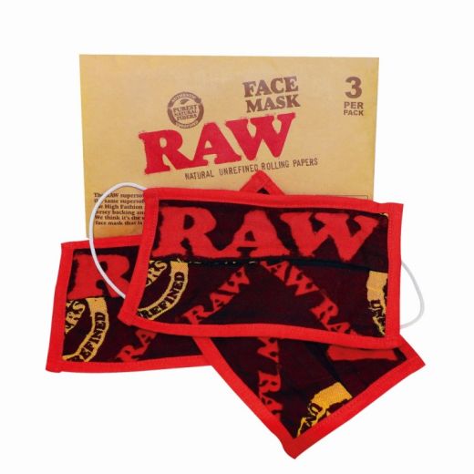 Raw Reusable Face Masks 3pk