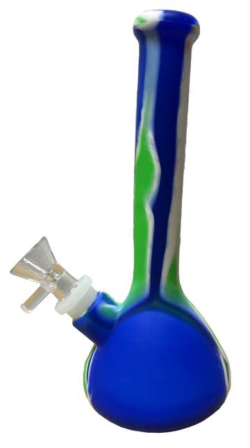 Silicone Water Pipe 19.2cm, Mixed Color. Medium Size